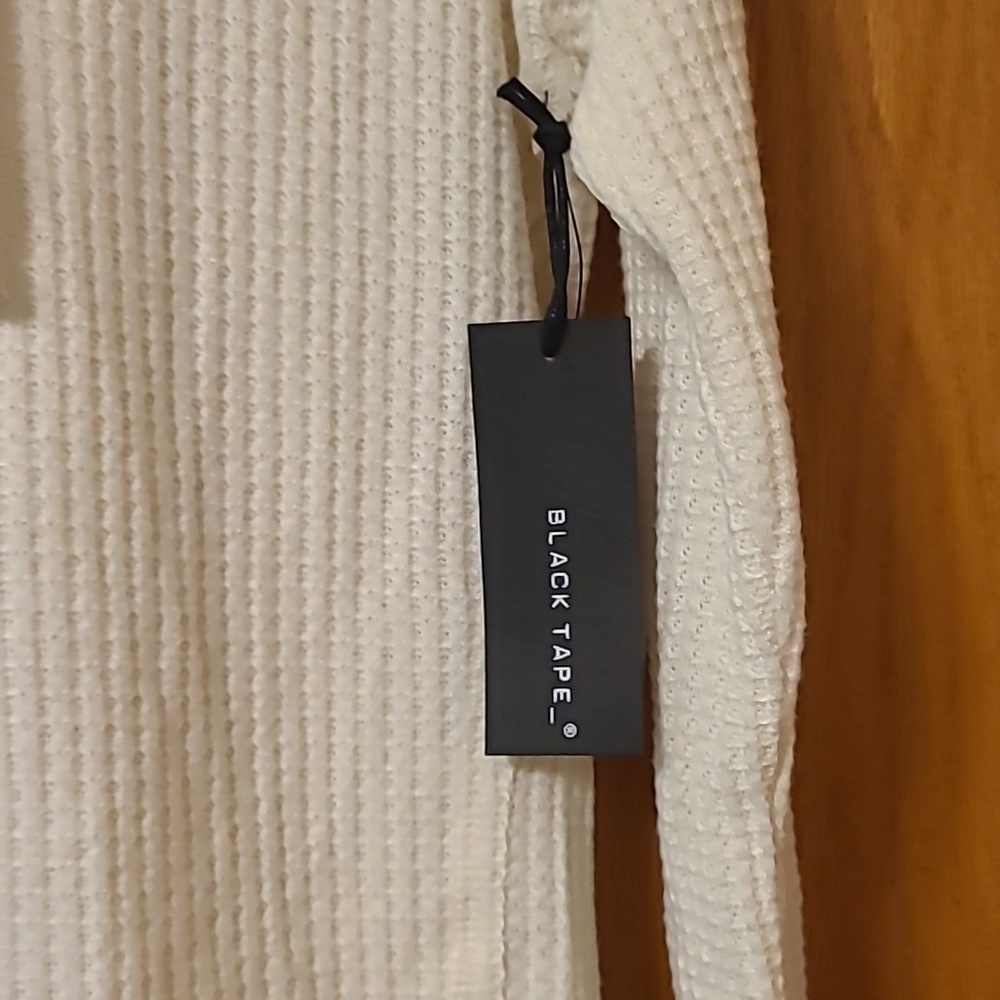NWT Black Tape Hooded Top View 3